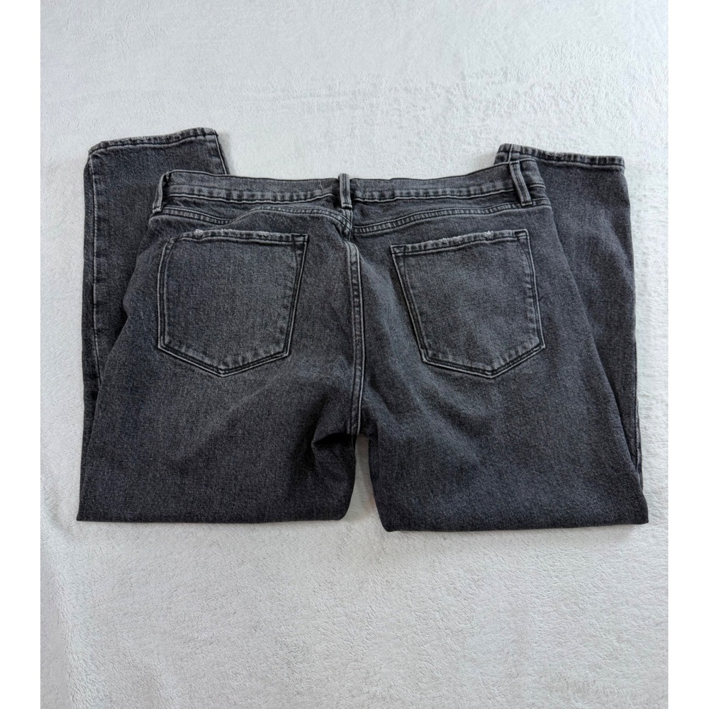 Frame Le Garcon Crop Jeans Laird Faded Black Slim Boyfriend LGJC830 Womens 31 - Picture 10 of 11